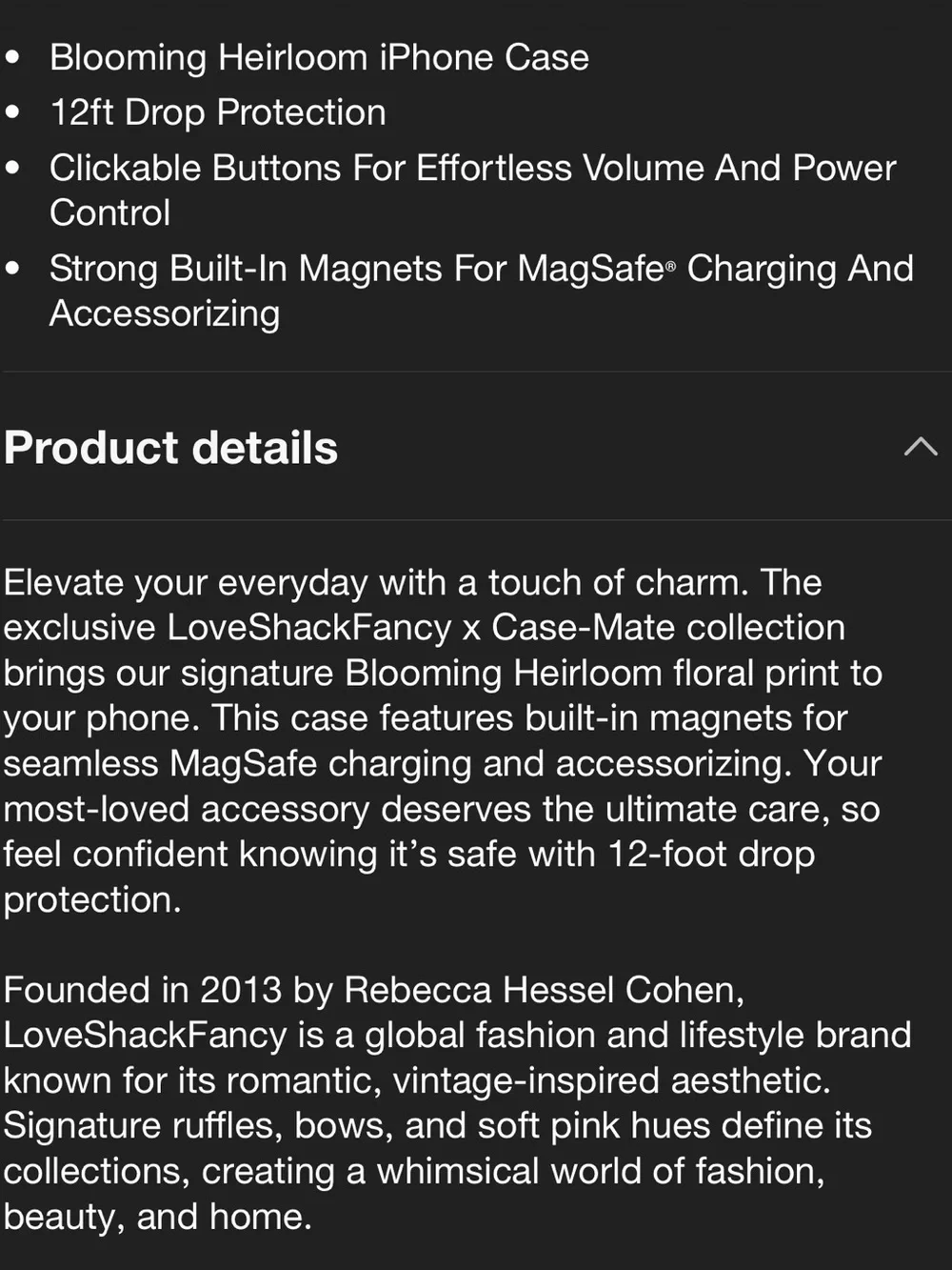 LoveShackFancy x Target - Case Mate iPhone case